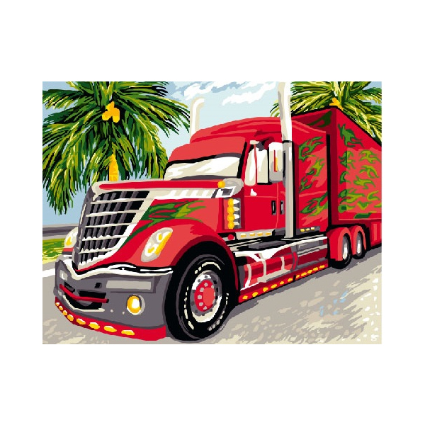 Картина по номерам Мультфільми, комікси, аніме - Грузовик