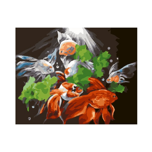 Картина по номерам Тварини, птахи та риби - Таємничі риби