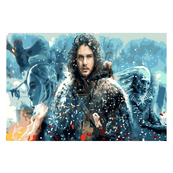 Картина по номерам Мультфільми, комікси, аніме - Игры престолов. Джон Сноу