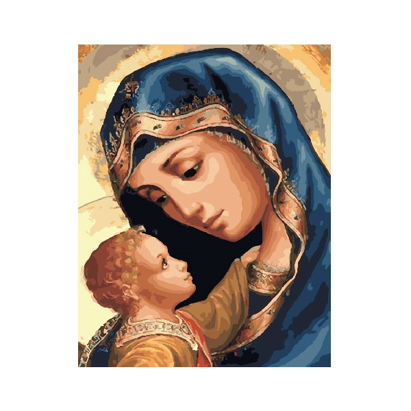 Картина по номерам Діти та ангели - Матір Божа