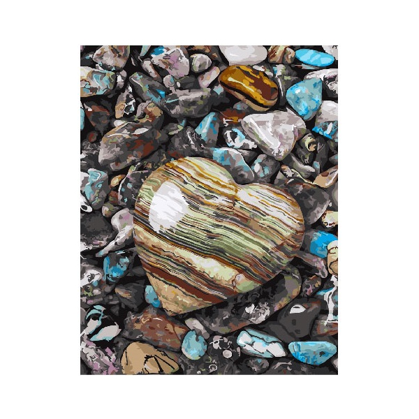 Картина по номерам Природа - Морские камни любви