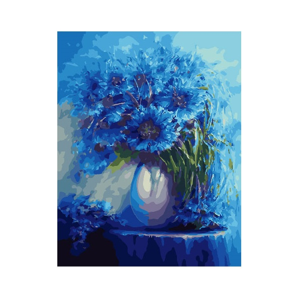 Картина по номерам Квіти - Волошки