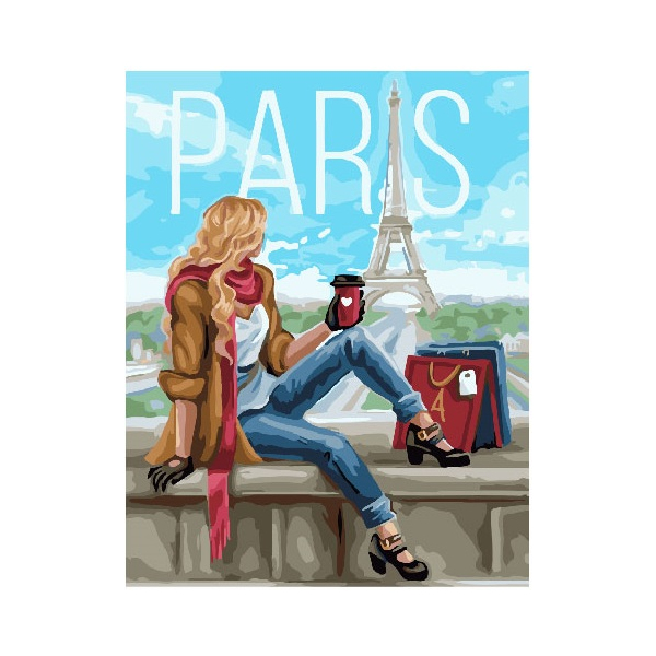 Картина по номерам Люди на картинах - Шопинг в Париже