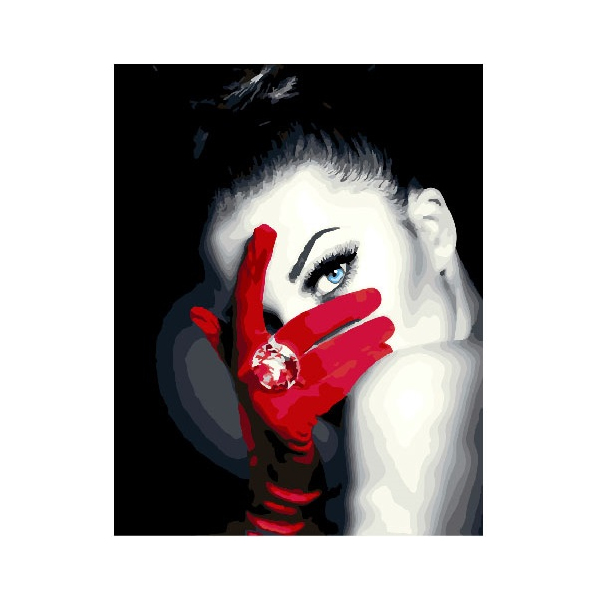 Картина по номерам Для початківців - Загадкова дівчина