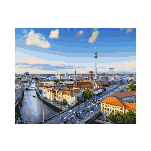 Картина по номерам Города - Вид на Берлін
