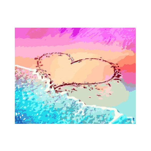 Картина по номерам Для початківців - Райське серце