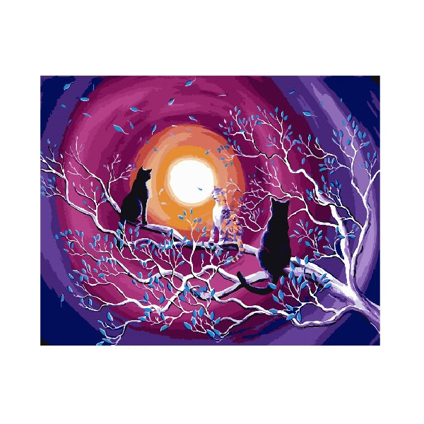 Картина по номерам Тварини, птахи та риби - Дивные кошки