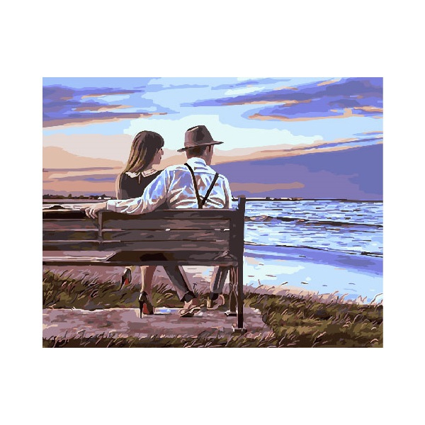 Картина по номерам Люди на картинах - Момент перед запливом