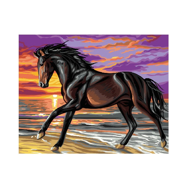 Картина по номерам Тварини, птахи та риби - Буцефал в бігу