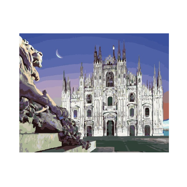 Картина по номерам Города - Нічний Дуомо