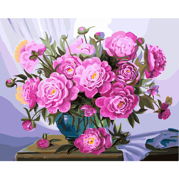 Картина по номерам Квіти - Букет пышных летних сюжетов