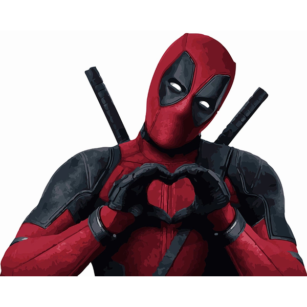 Картина по номерам Мультфільми, комікси, аніме - Дедпул