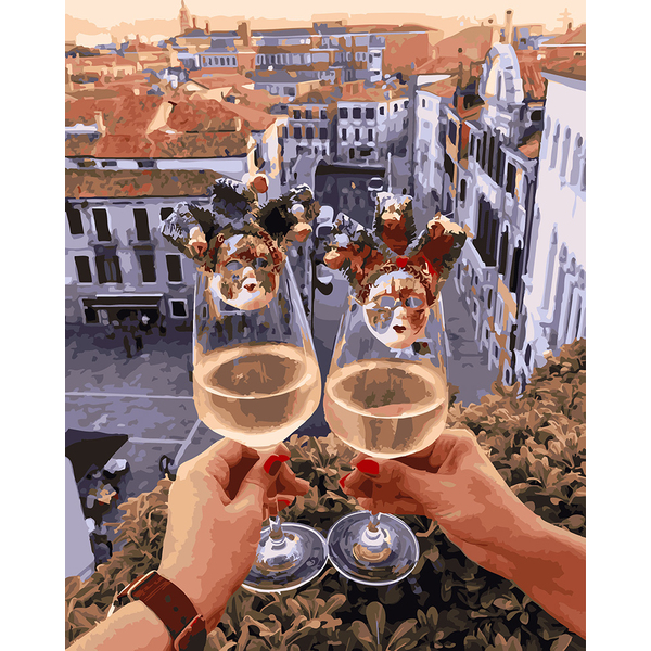 Картина по номерам Авторські колекції - Келихи Венеції