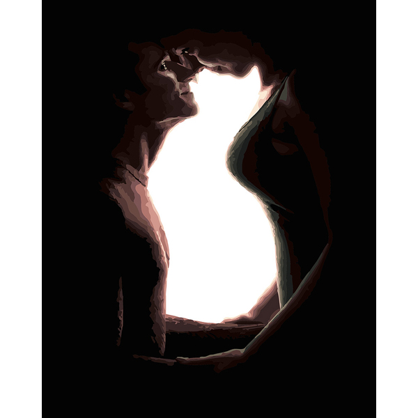 Картина по номерам Для початківців - Сімейство з кішкою