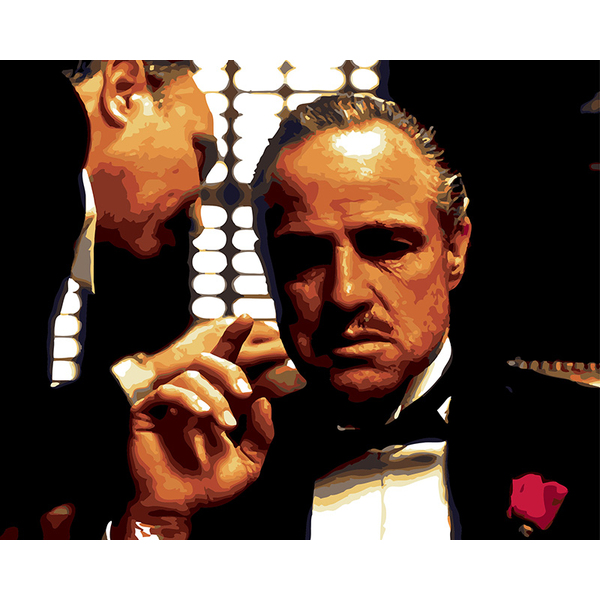 Картина по номерам Преміум картини - Хрещений батько