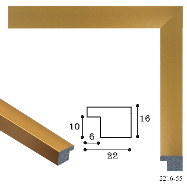 Багетні рами - Багетная рамка 2216 - 55 (gold)