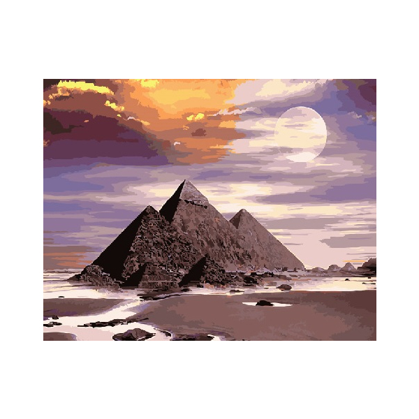 Картина по номерам Города - Піраміди Гізи
