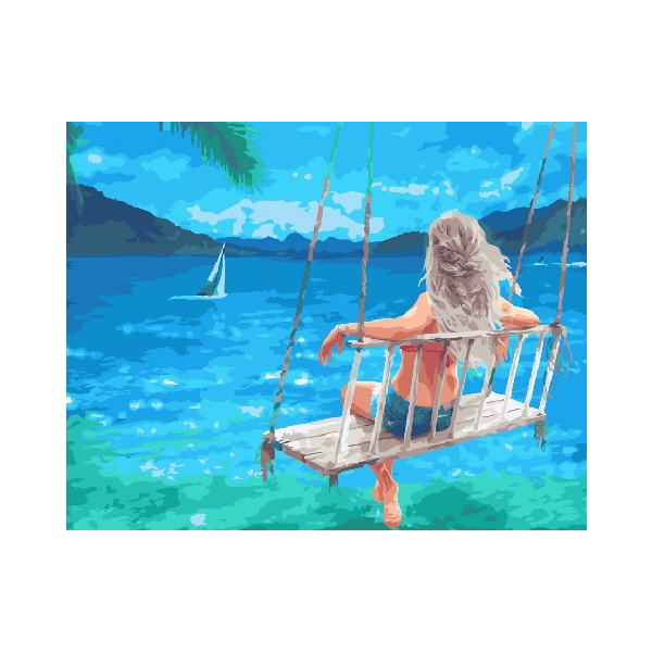 Картина по номерам Люди на картинах - Морские качели