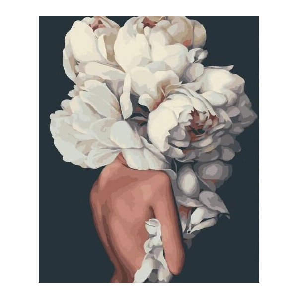 Картина по номерам Авторські колекції - Жіночні півонії