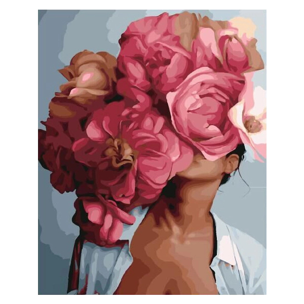 Картина по номерам Авторські колекції - Абстракція з півоніями