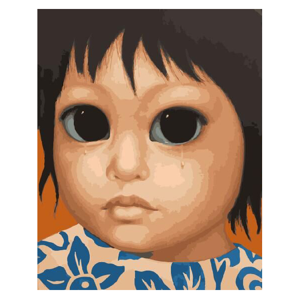 Картина по номерам Репродукції художників - Дитя з чорними очима