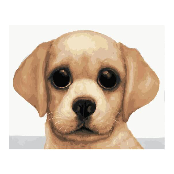Картина по номерам Репродукції художників - Маленький лабрадор. Маргарет Кін