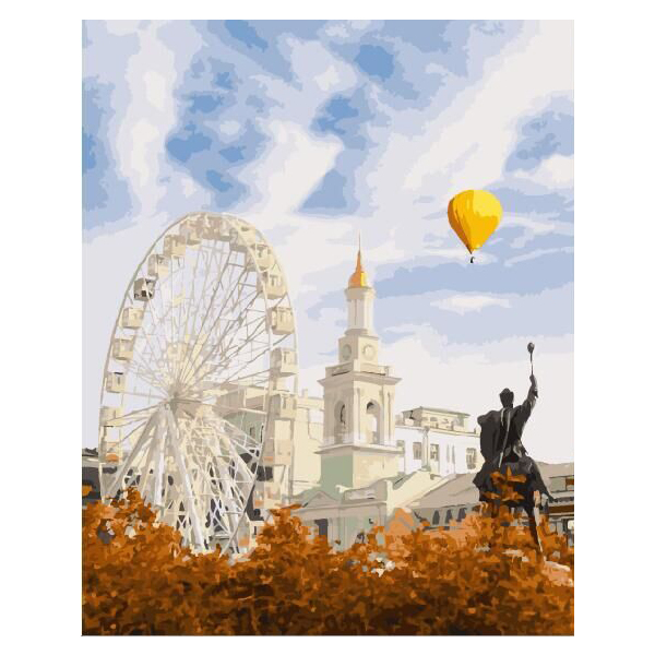 Картина по номерам Города - Київ. Контрактова площа