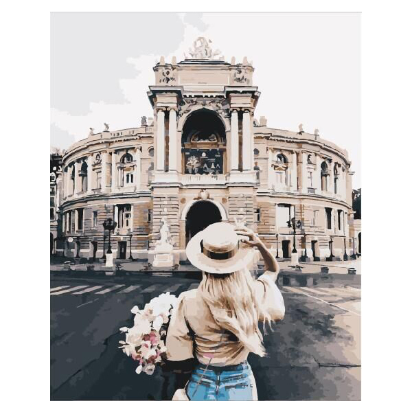 Картина по номерам Авторські колекції - Дівчина біля опери