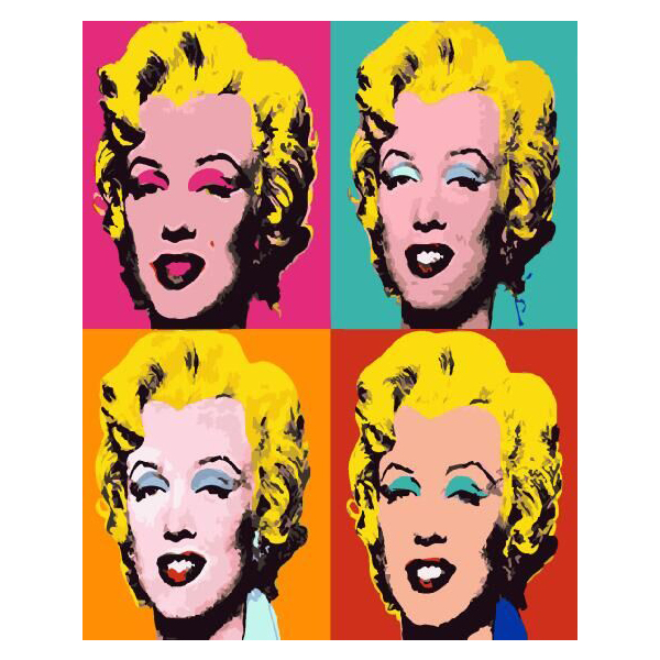 Картина по номерам Авторські колекції - Монро Попарт