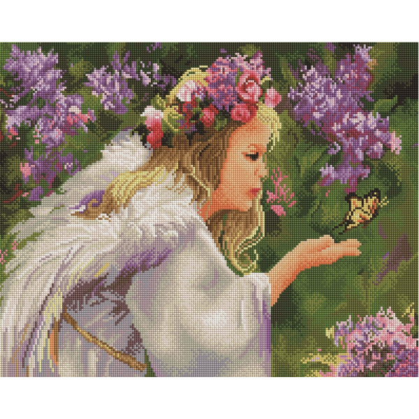 Алмазна мозаїка 40х50 - Девушка у сирени