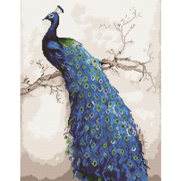 Алмазна мозаїка 40х50 - Изящный павлин