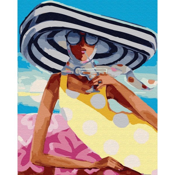 Картина по номерам Для початківців - Коктейль на пляжі
