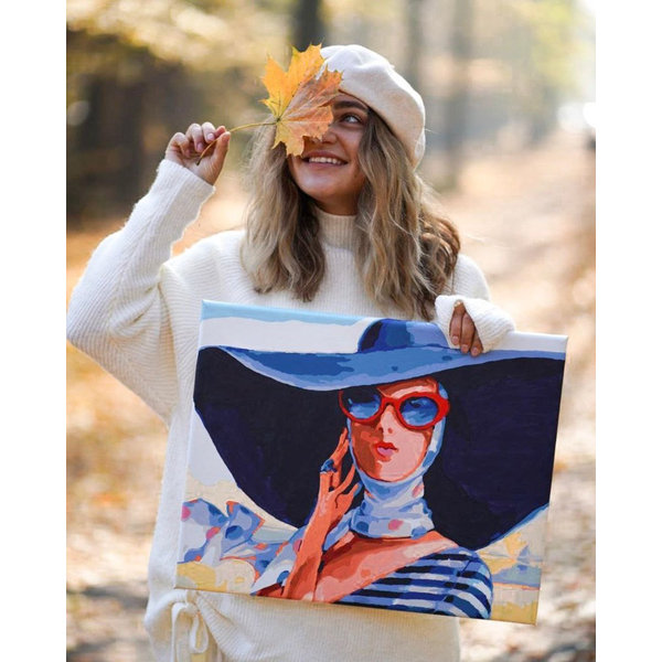 Картина по номерам Авторські колекції - В широкополій шляпі