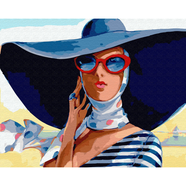 Картина по номерам Авторські колекції - В широкополій шляпі