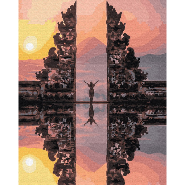 Картина по номерам Преміум картини - Храм Лемпуянг. Бали