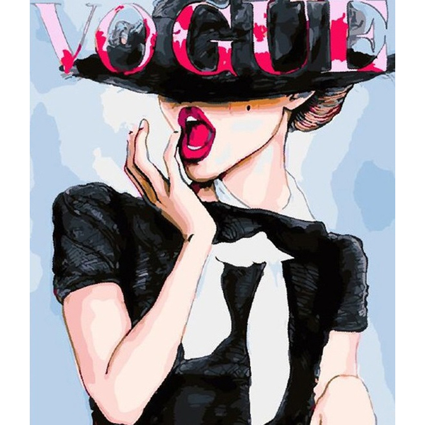 Картина по номерам Люди на картинах - Модная штучка