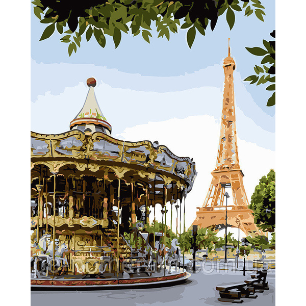Картина по номерам Города - Веселий Париж