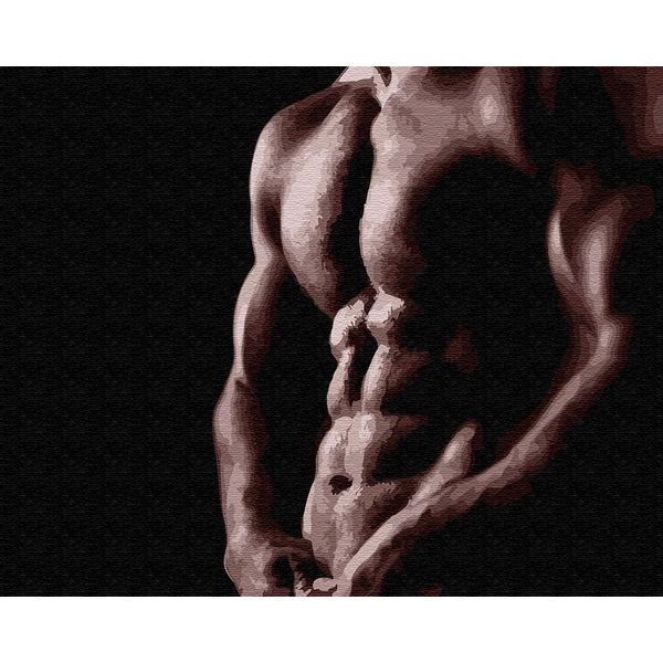 Картина по номерам Люди на картинах - Оголений чоловік