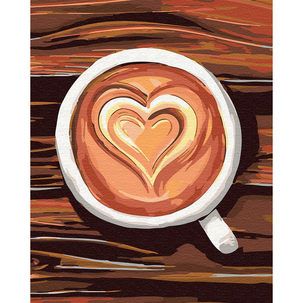 Картина по номерам Натюрморти - Любов у чашці