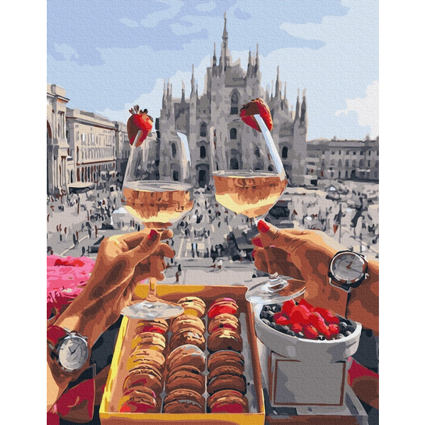 Картина по номерам Авторські колекції - Сніданок в Мілані