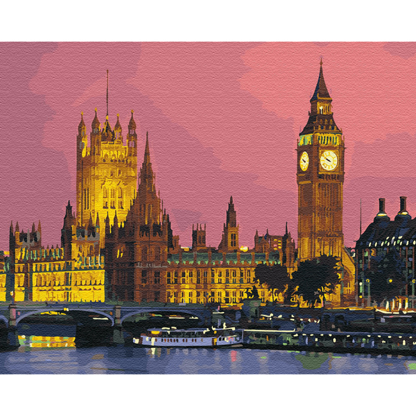 Картина по номерам Города - Нічний Лондон