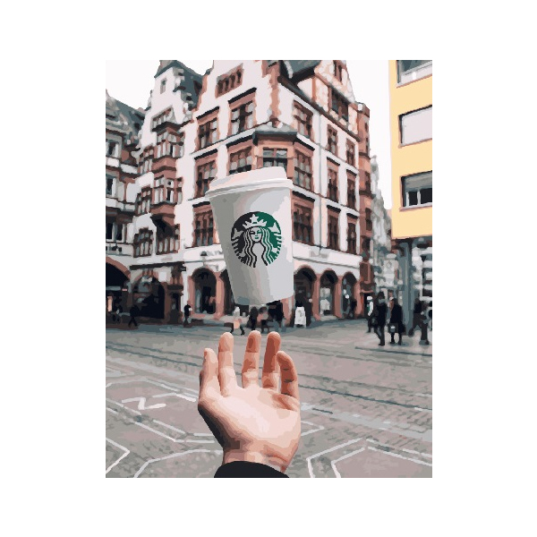 Картина по номерам Преміум картини - Магия кофе