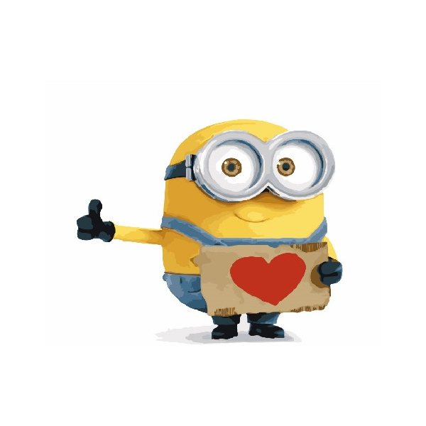 Картина по номерам Преміум картини - Миньон с любовным письмом