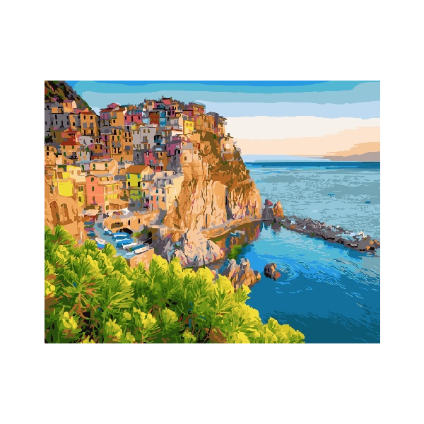 Картина по номерам Преміум картини - Манарола, Чинкве-Терре, Италия