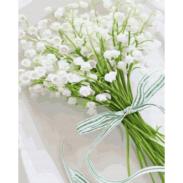 Картина по номерам Квіти - Конвалії