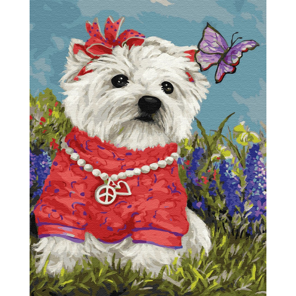 Картина по номерам Тварини, птахи та риби - Пушистая подружка