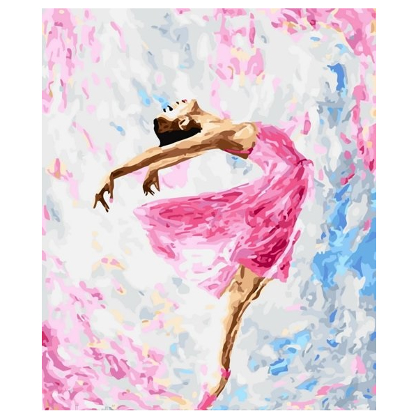 Картина по номерам Люди на картинах - Танок фарб
