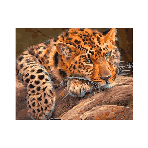 Картина по номерам Тварини, птахи та риби - Ягуар