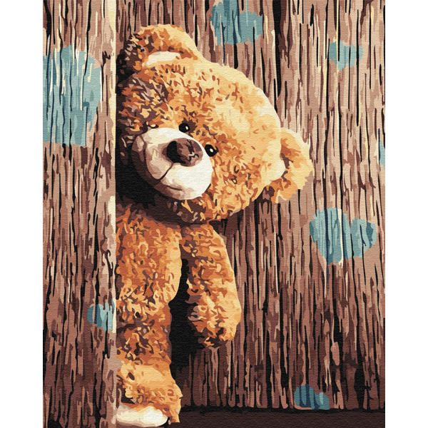 Картина по номерам Тварини, птахи та риби - Тедді