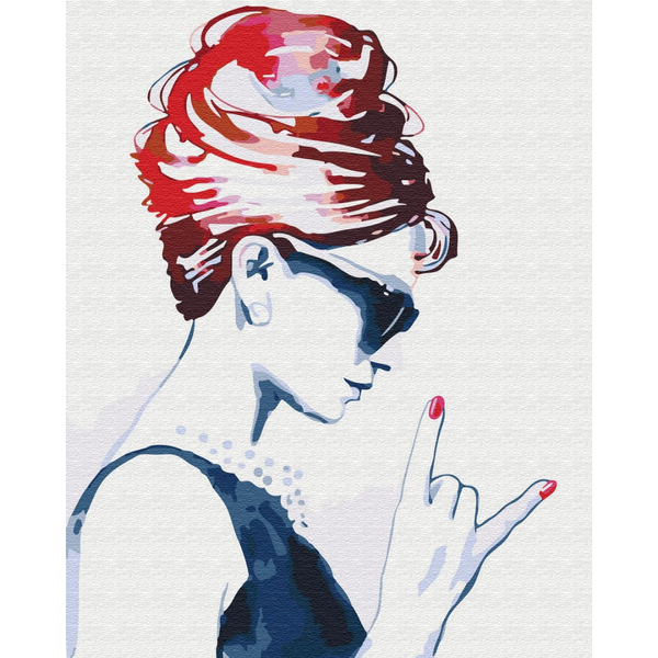 Картина по номерам Люди на картинах - Стильная Одри